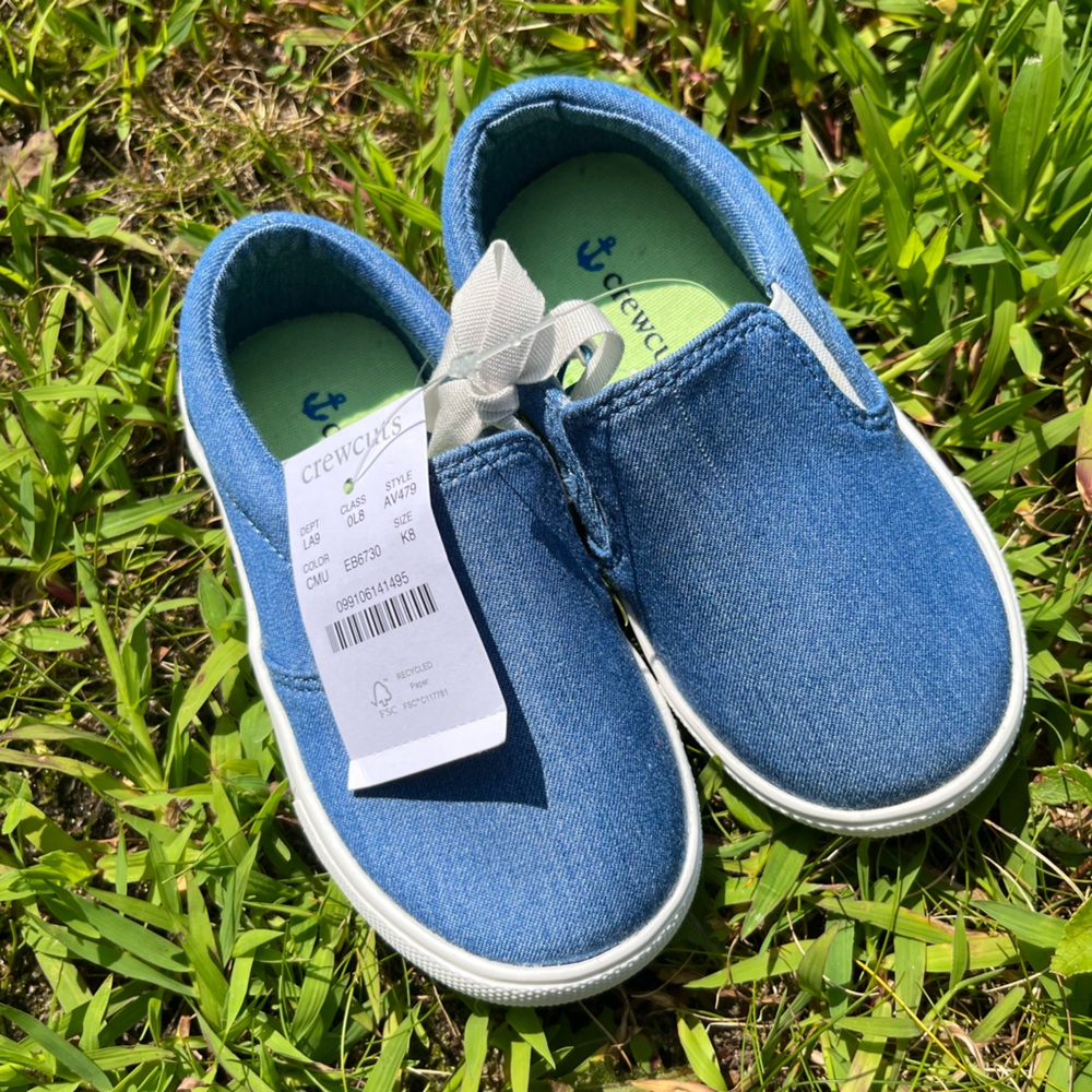 J. Crew Crewcuts Chambray Denim Slip-on Sneakers